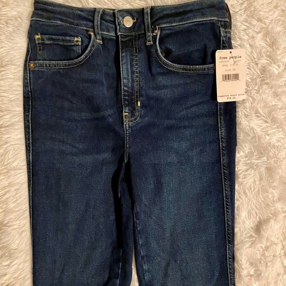 Free People Raw Hem Skinny Jeans - Picture 13 of 14